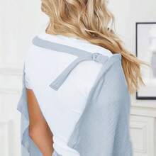 1 件平纹细布哺乳罩，户外哺乳围裙，婴儿车防风防晒，柔软舒适，圣诞节、万圣节、感恩节送给妈妈的完美礼物