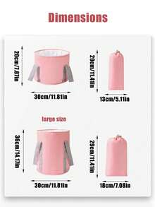 Foldable Portable Foot Bath Bucket, Two Sizes Of Insulated Foot Bath Tray, Perfect For Home Spa, Travel Camping Washbasin, Outdoor Travel Foot Bath Bucket, Store Body Care Travel, Suitable For Sports, Outdoor, And Home