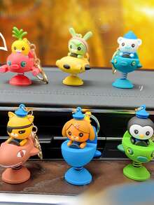 OCTONAUTS Decorações de festa de Ação de Graças, Natal e Halloween com tema OCTONAUTS, chaveiros genuínos com formato de personagens de desenho animado OCTONAUTS, pingentes de animais fofos, decorações de bolsa, chaveiros de carro e presentes de festa de festival para troca mútua