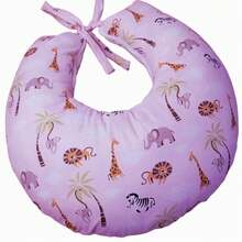 Nursing Pillow Cover Refill Model In Printed Fabric - Pink - View 2