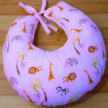 Nursing Pillow Cover Refill Model In Printed Fabric - Pink - View 3