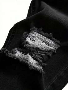 Two-Pack Men's Ripped Jeans Stretch Ripped Jeans For Men Comfort Flex Slim Fit Jeans Designer Fashion Pants For Men,Street Style - Black+Blue - View 10