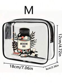 大容量高品质PVC旅行收纳包，拉链封口 - 轻便防褪色化妆洗漱包，适合女性/女孩，TSA认证便携式化妆箱，易于擦拭清洁，科技感十足的收纳包 | 现代美学 | 防褪色防水洗漱包，旅行浴室化妆包，适合男士 - 彩色 - 查看 8