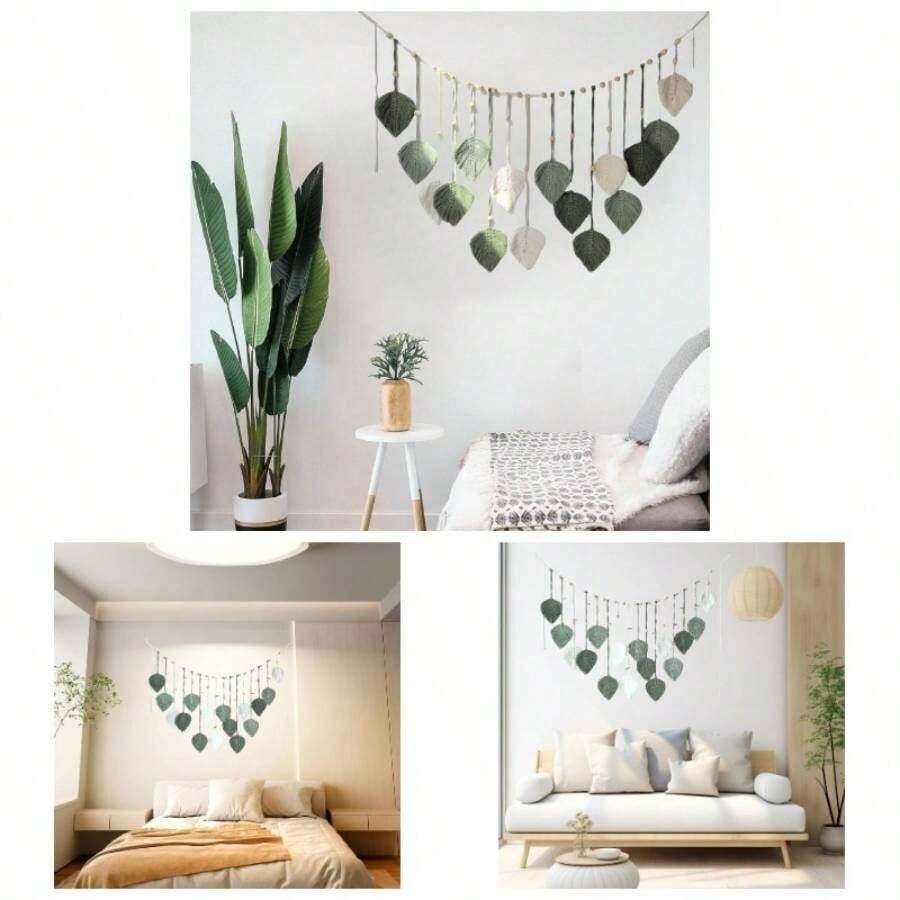 Macrame Wall Hanging 47x26' Hanging Tapestry With 10pcs Room Room