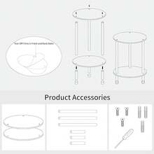 1pc Acrylic Transparent Coffee Table, Modern Minimalist Round Side Table For Living Room, Small Apartment - Transparent - View 6