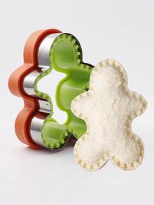 1pc/4pcs Christmas Cookie Cutter, Stainless Steel Pocket Sandwich Mold, Gingerbread Man & Snowflake Shaped Toast Maker, DIY Heart Breakfast Bento Tool, Sandwich Sealing Mold, Christmas Series - Gingerbread House, Christmas Tree, Snowflake, Gingerbread Man Shaped Bread Cutter, Multi-Functional Baking Imprint Mold - Multicolor - View 13