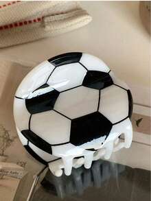 Pinza de pelo con forma de pelota deportiva personalizada y con patrón, pinza elegante para recoger el cabello en coleta para mujeres y niñas para uso diario/fútbol/soccer/béisbol/baloncesto/golf/voleibol como regalo para mejores amigas, novias, maestras, etc. Día de Acción de Gracias, regreso a la escuela, accesorios de pelo de invierno y otoño para outfits de vacaciones para mujer