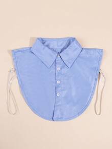 1pc Shirt Fake Collar Collar Men's Versatile Fake Collar Shirt Collar Polyester Cotton Decorative Stand Collar Pointed Collar Fake Collar Accessories, Women's Shirt, Fake Collar, Men's Shirt, Detachable - Multicolor - View 14