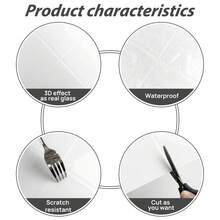 WalDecoo 1/4/10/20 قطعة من بلاط الموزاييك متعدد الألوان، مقاوم للماء وللبقع، قابل للتقشير واللصق، سهل التركيب DIY. ملصقات بلاط جدران لاصقة ذاتية للمطبخ والحمام للتزيين في المناسبات