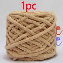 1pc 100g/1pc Chunky Knitting Yarn Set, Single Ply Soft & Skin-Friendly Autumn/Winter Yarn, Suitable For DIY Knitting Scarves, Bags, Slippers, Dolls, Blankets, Cushions - Multicolor - View 41