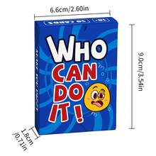 2 piezas Juego de 50 cartas para fiestas con amigos y familiares, actividades de equipo, juego de beber, regalo de cumpleaños, regalo de Navidad, regalo de Halloween, regalo perfecto