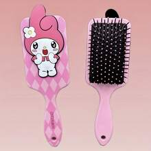 1 Stück Kissen Kamm, süßer Cartoon schwarze Schönheit My Melody dekorativer Kamm, geeignet für alle Frisuren, passend für Weihnachten, Halloween, Partygeschenke.