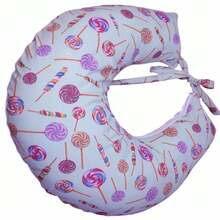 Nursing Pillow Cover Refill Model In Printed Fabric - Green Sweets - View 4
