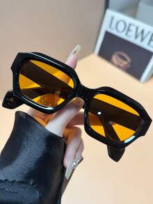 1 Pair Retro Small Square Frame Slimming High-End Glasses - Multicolor - View 12