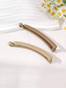 2/4 piezas Clip de banana mate vertical, clip para coleta alta, pasador para cabello fino, sujetador de coleta, accesorios para el cabello, pinzas de garra, pasadores de cabello