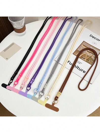 1pc Adjustable Lanyard With Buckle, Anti-Lost Strap For Phone, Camera, Bag, Water Bottle, Versatile Crossbody Cord For Men And Women, Comes With Clip