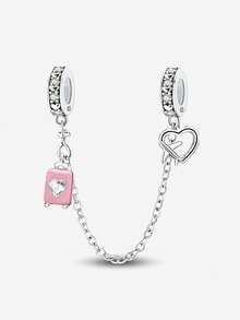 1 pieza Cadena de decorativa de plata de ley 925 de varios colores, adecuada para hacer pulseras y joyas DIY para mujeres - Plateado - Ver 15