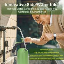 0. 53 Gallon Manual Handheld Sprayer In Green, High - Quality PP Plastic, 2 Adjustable Nozzles For Garden & Cleaning - Mint Green - View 2