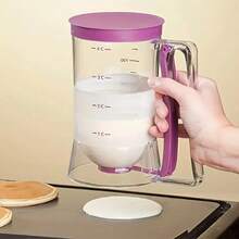 1pc Pancake Cupcake Dough Dispenser With Squeeze Handle, Suitable For Baking Tray Mixture Dispenser, 4-Cup Measuring Tool Kitchen Dough Separator, Suitable For Cookies, Cakes, And Waffles - Nhiều màu - Xem 11