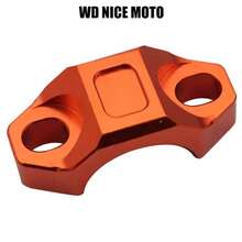 WD NICE MOTO Soporte fijo de freno delantero CNC, bloque de presión superior de aleación de aluminio para modificación de motocicletas, adecuado para motocicletas de campo a través KTM SX SX-F EXC EXC-F XC XC-F Embrague Manija Asiento Freno Fijo