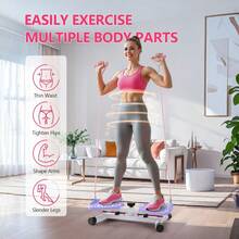 Tabla para Ejercicios Abdominales, 300 LB Twist Board for Exercise, Tablas de Ejercicio para el Abdomen de Pie, Tabla de Ejercicios para Torcer, Equipo de Gimnasia en Casa para Mujeres/Hombres - Morado - Ver 2
