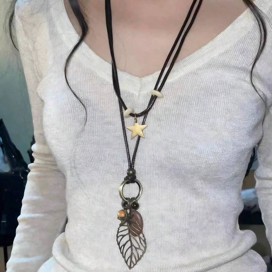 Vintage Versatile Western Style Long Double Layer Necklace New Chinese ...