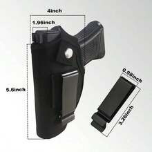 2-Pack Adjustable Tactical Waist Holster For 17 & Similar Pistols – Ambidextrous Carry For Enhanced Security And Comfort - Gói 2 - Xem 8