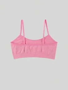 8 Stücke/Set Mädchen Lässig Mode nahtlose weiche Trägershirts, bequeme Sportbüstenhalter geeignet für Schülerinnen - Verschiedenfarbig - Übersicht 4