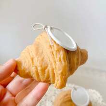 Molde de silicona con forma de croissant para velas/jabón DIY, molde para Squishies, molde de yeso para jabón hecho a mano