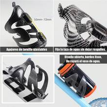 Soporte para Botella Bicicleta, Porta Portavasos para Bicicleta con Tornillos y Llave, Universales Resistentes Porta Botellas de Agua para Bicicleta de Carretera, Montaña, Accesorios de Ciclismo,Negro - Rojo - Ver 3