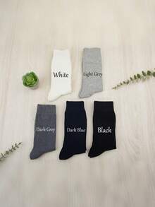 Personalized Groomsmen Socks, Personalized Custom Black Socks Customized Crew Socks,Custom Face Socks, Couple Socks, Custom Wedding Party Gift, Formal Monogram Socks, Wedding Socks - A Luxurious Personalized Dress Sock Set, Groom To Be Wedding Day ,Engagement Decoration Bachelor Party Bach Weekend Groomsman Best Man Proposal Gift Father's Day Husband Dad Present, Unisex
