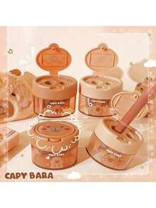 1 Máy gọt bút chì cầm tay thiết kế hình con Capybara dễ thương, màu sắc và kiểu dáng ngẫu nhiên, Máy gọt bút chì cầm tay hoạt hình thích hợp sử dụng cho trường học và văn phòng, dùng cho bút chì và bút chì mỹ phẩm, Máy cắt bút chì nhỏ gọn, Máy gọt bút chì cầm tay trang trí để bàn, Đồ dùng học tập cho học sinh, Quà tặng phần thưởng cho trẻ em, Bé trai, Bé gái, Đồ dùng học tập, Trở lại trường - ngẫu nhiên - Xem 11