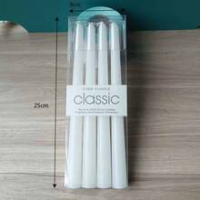 4 velas de tallo largo, cena a la luz de las velas creativa, restaurante, velas de boda coloridas, Día de San Valentín