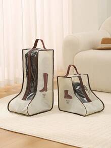 1 قطعة منظم تخزين الأحذية، غطاء بوت واقي من الغبار، حقيبة تخزين الأحذية، حقيبة تغطية الأحذية والحقائب، حقيبة تخزين أنيقة للأحذية، حقيبة غير منسوجة لتخزين الأحذية للسفر والمنزل