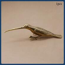 Vintage Decorative Mini Retro Brass Bird Statue, Retro Sparrow Sculpture For Living Room, Bedroom, Home Office Desk Decor, Gold Animal Ornament Figurine, Cute Desk Accessory, Kitchen/Office Whiteboard Storage Cabinet Personalized Decor, Housewarming & Gift - 銅色 - 查看 26