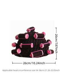 Cute Pink Curly Women's Hat - DIY Curly Knitted Hat, Easy To Use At Home, Perfect For Party Role-Playing Or Daily Styling, Fall / Winter