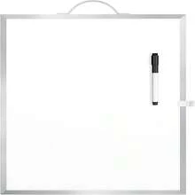 MaxGear Small White Board Dry Erase Board For Wall, Golden Aluminum Alloy Frame 16"X12" Hanging Whiteboard, Portable Double-Sided Magnetic Whiteboard For Students, Planning, Drawing, Memo - ColorD - 查看 1