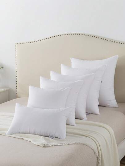 1pc Wit ative Throw Pillow, Moderne Polyester Fiber Rectangular High Elasticity Kussen Insert, Nap Lumbar Support, Portable Home, Office, Camping view 3