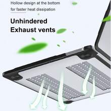 适用于 MacBook Air 13 的防裂防指纹硬壳保护套 M3 TPU+PC，兼容 MacBook Air 15 M2 M4 M5 和 MacBook Pro 14/16