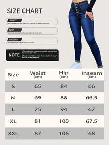 Women's High Waisted Tight Fitting Classic Double Breasted Jeans - Slim Fit, Comfortable And Elastic, Suitable For Leisure And Work - White - View 6