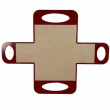 1 件可重复使用的硅胶面包模具内衬、面包发酵篮和发酵托盘 - 不粘且易于清洁的面团转移工具，带 4 个手柄 - 彩色 - 查看 9