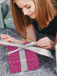 Personalised Photo Wrapping Paper Funny Custom Heads Photo Gift Wrap Sent As Roll Or Sheet Birthday & Novelty Gag Joke Present Idea Multiple Colors, Suitable For Wedding Accessories, Couple Anniversary Gift Wrapping Paper - Multicolor - View 8