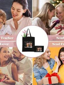 Borsa a tracolla con motivo carino a gatto, borsa leggera da viaggio, borsa multifunzionale a tracolla, zaino, regalo di compleanno per il ritorno a scuola, regalo ideale per insegnanti, idea regalo di ringraziamento, regalo di apprezzamento, borsa regalo, riutilizzabile, borsa per insegnanti, borsa per mamma, regalo ideale per damigelle, borsa per la scuola, grande capacità, leggera