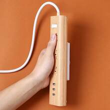 10PCS Socket Holder Plug Fixer Wall-Mounted Power Strip Holder Sticker Punch-Fre - White - View 6