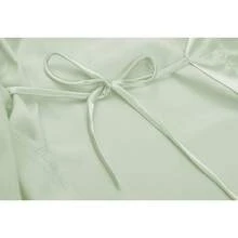 VOGUEMAX Women's Short Kimono Robe Silky Satin Bathrobe Bride Bridesmaids Getting Ready Sleepwear Soft Nightgown - 鼠尾草綠 - 查看 7