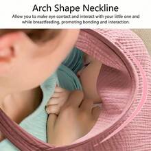 1 件平纹细布哺乳罩，户外哺乳围裙，婴儿车防风防晒，柔软舒适，圣诞节、万圣节、感恩节送给妈妈的完美礼物