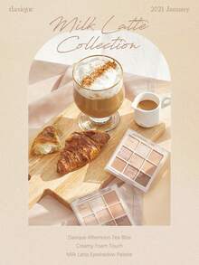 Dasique Eyeshadow Palette, High Pigmentation, Long-Lasting, Easy To Apply, Smooth, Vegan, No Animal Testing, Charming Rose Color, Fashion Makeup, Gift For Women, Back To School, Wedding Bride, Summer, Valentine's Day, Vacation - 07 Milk Latte - 查看 9