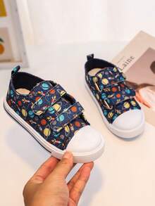 GENGASUN 1 szt. chłopięce, okrągłe, niskie, codzienne buty z nadrukiem w kształcie kreskówek na wiosnę/jesień