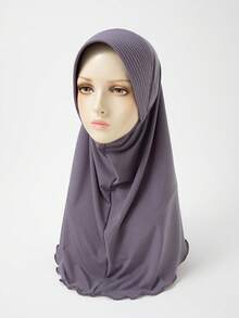 1件装女士轻薄星形图案软边头巾，时尚百搭，可作颈套或头巾，防晒，适合春夏连衣裙搭配。 - 彩色 - 查看 34