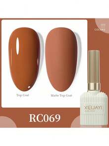 XEIJAYI 1 Bottle 4-Season Gel Nail Polish, 102 Color Options, Suitable For Nail Decoration, Nail Art, DIY Nail Salon, Great Gift For Women - 杏色 - 查看 9